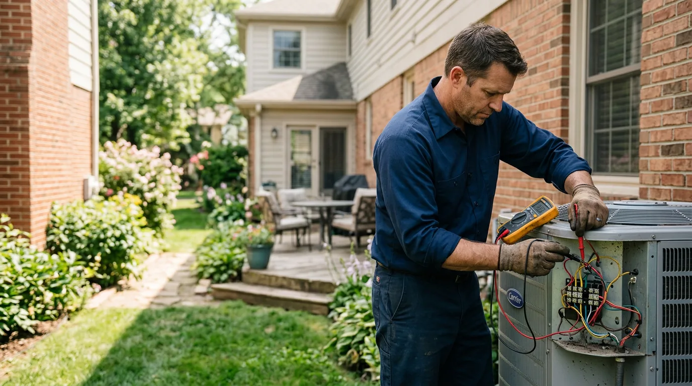 HVAC technician working near Carlos, MN